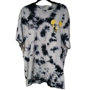 Disney Mickey Mouse Tie Dye Keep Smiling Heart Hands - XL NWT